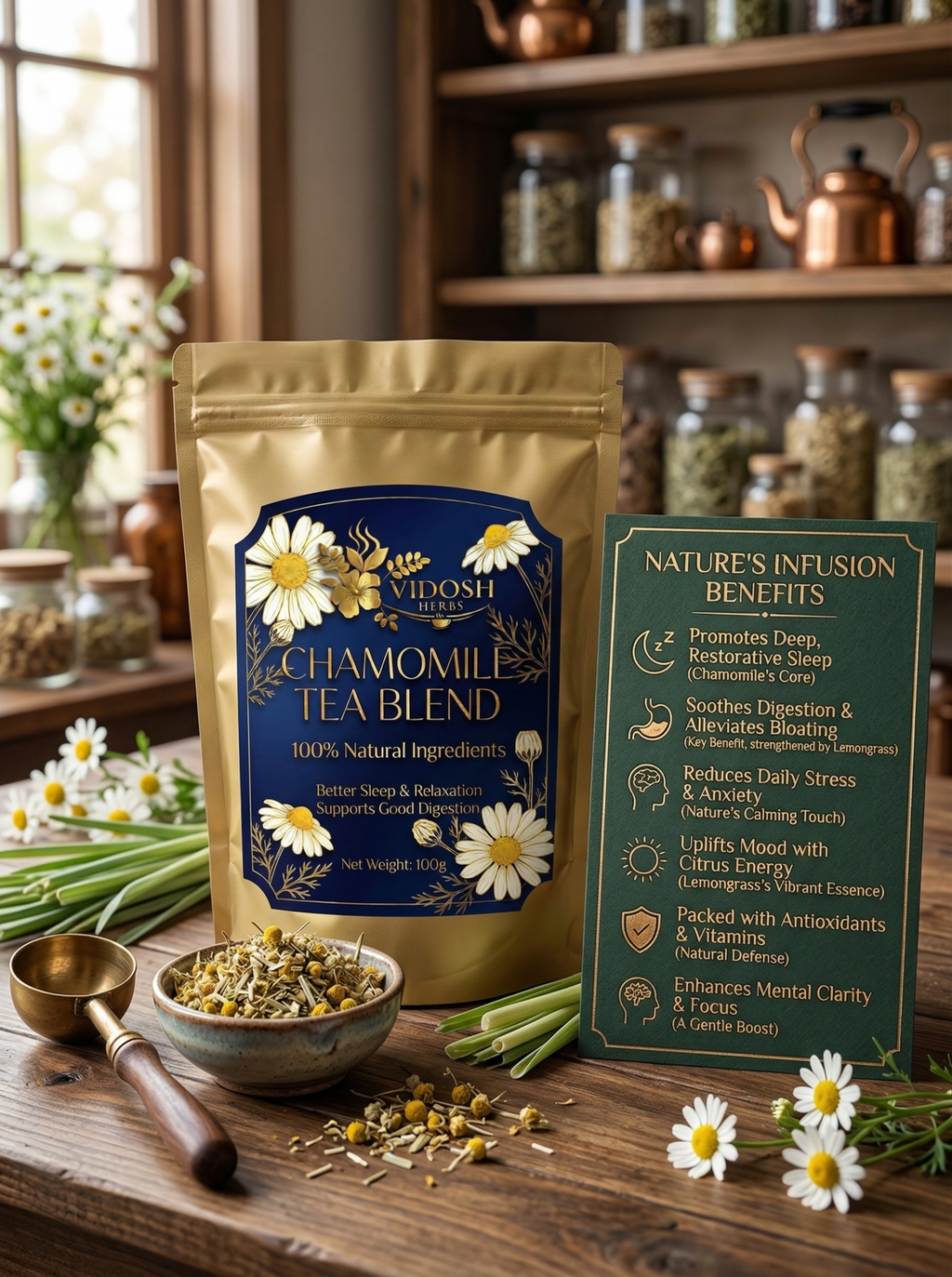 Chamomile Tea with Lemongrass