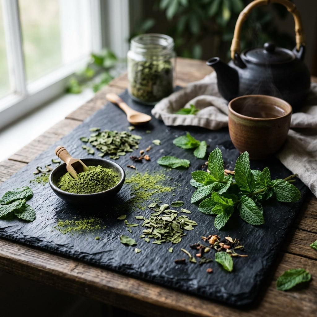 Moringa Mint Green Tea lifestyle shot